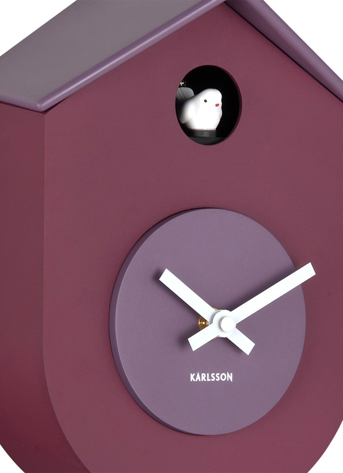 Karlsson Grato Cuckoo wandklok - detail 5 paars