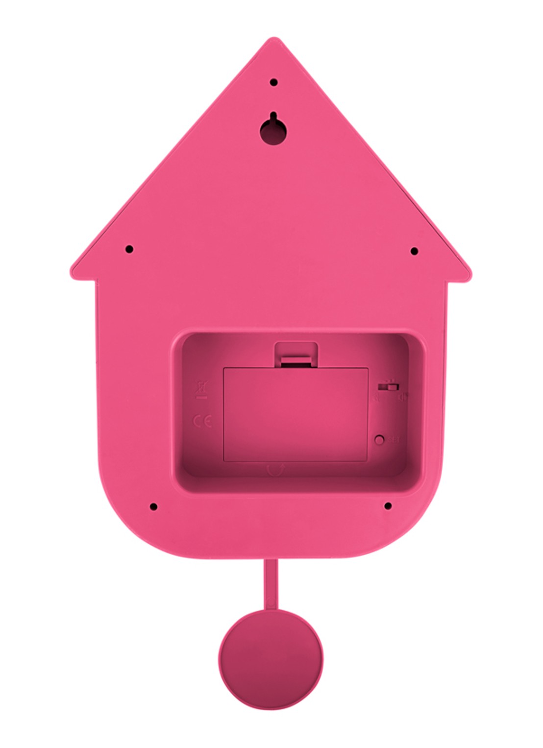 Karlsson Modern Cuckoo klok - achterkant roze