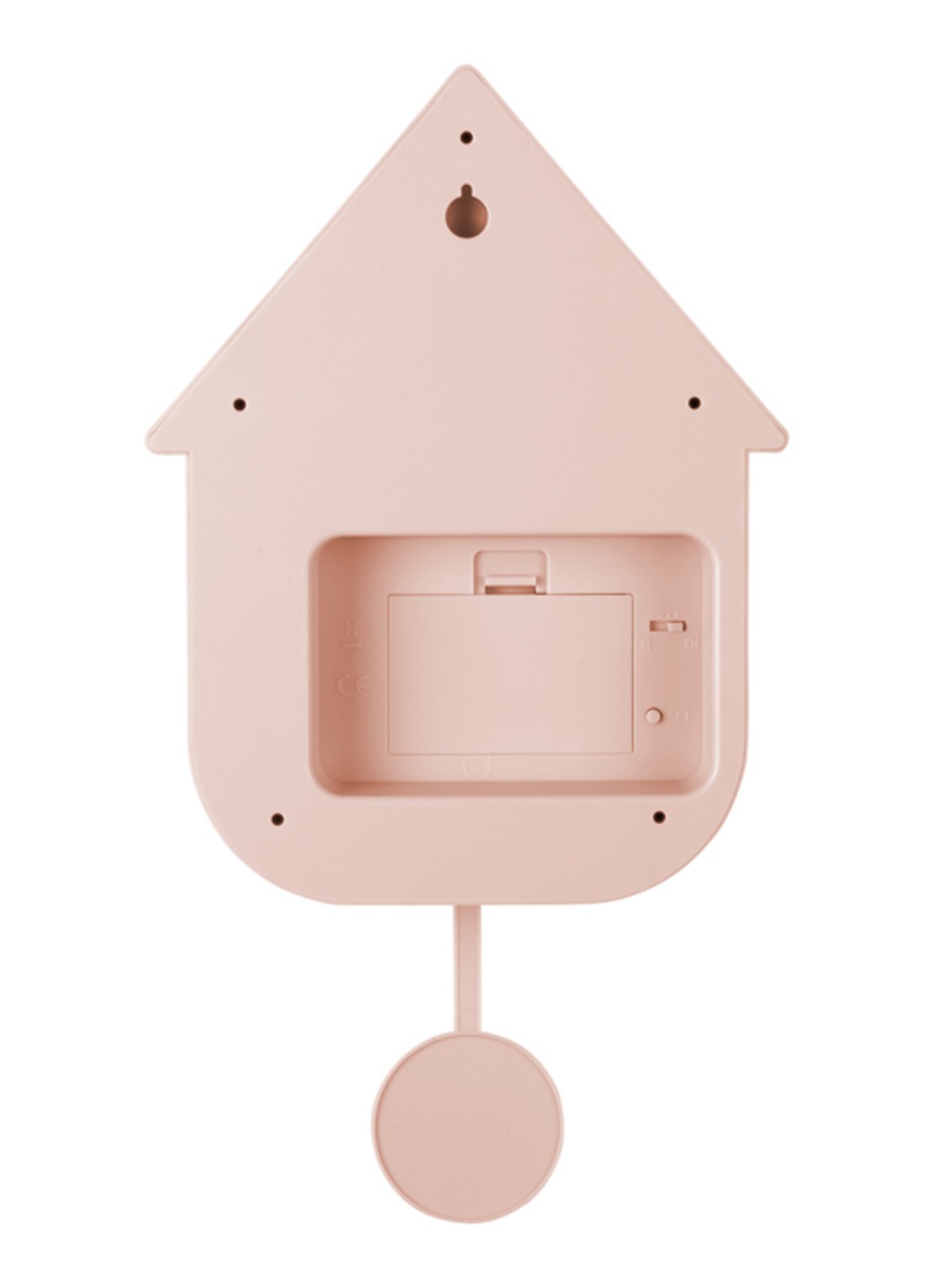Karlsson Modern Cuckoo klok - achterkant lichtroze