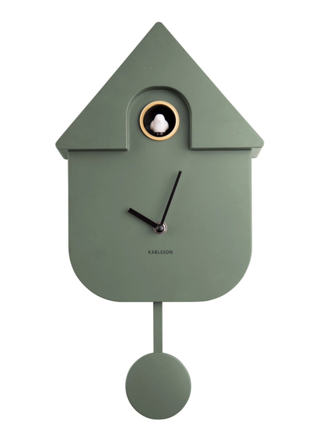 Karlsson Modern Cuckoo klok - voorkant groen