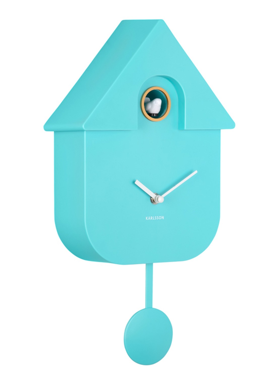 Karlsson Modern Cuckoo klok - detail turquoise