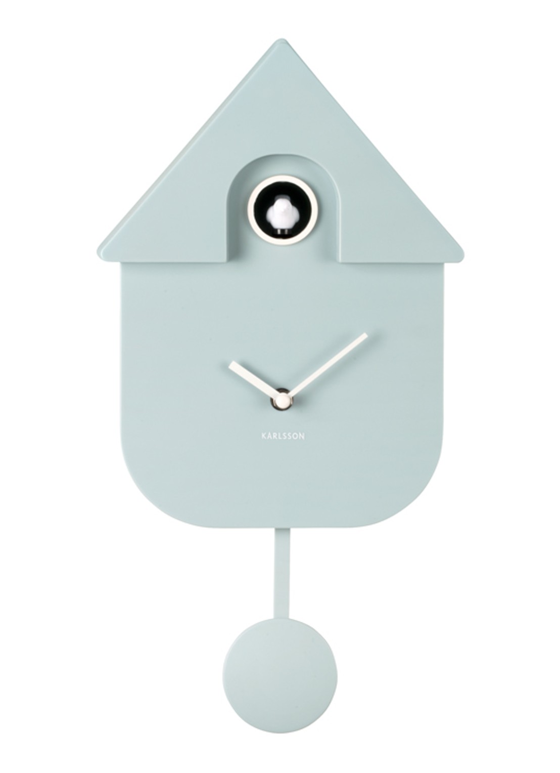 Karlsson Modern Cuckoo klok - voorkant blauwgrijs