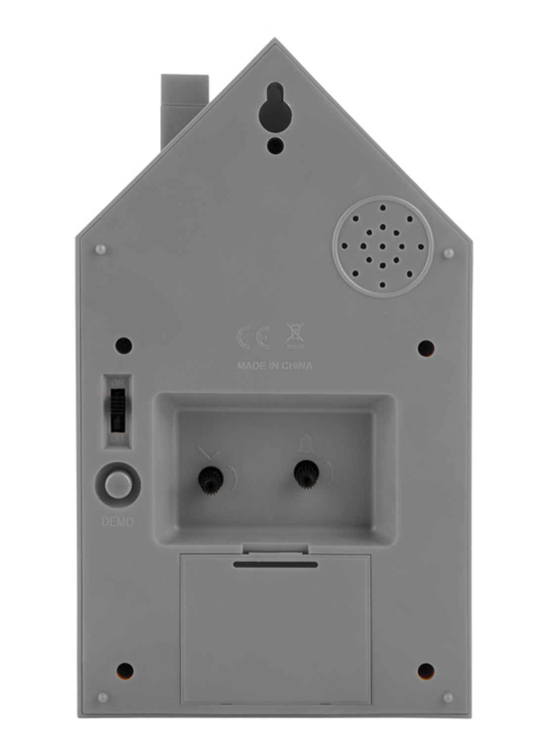Karlsson Modern Cuckoo wekker - achterkant grijs