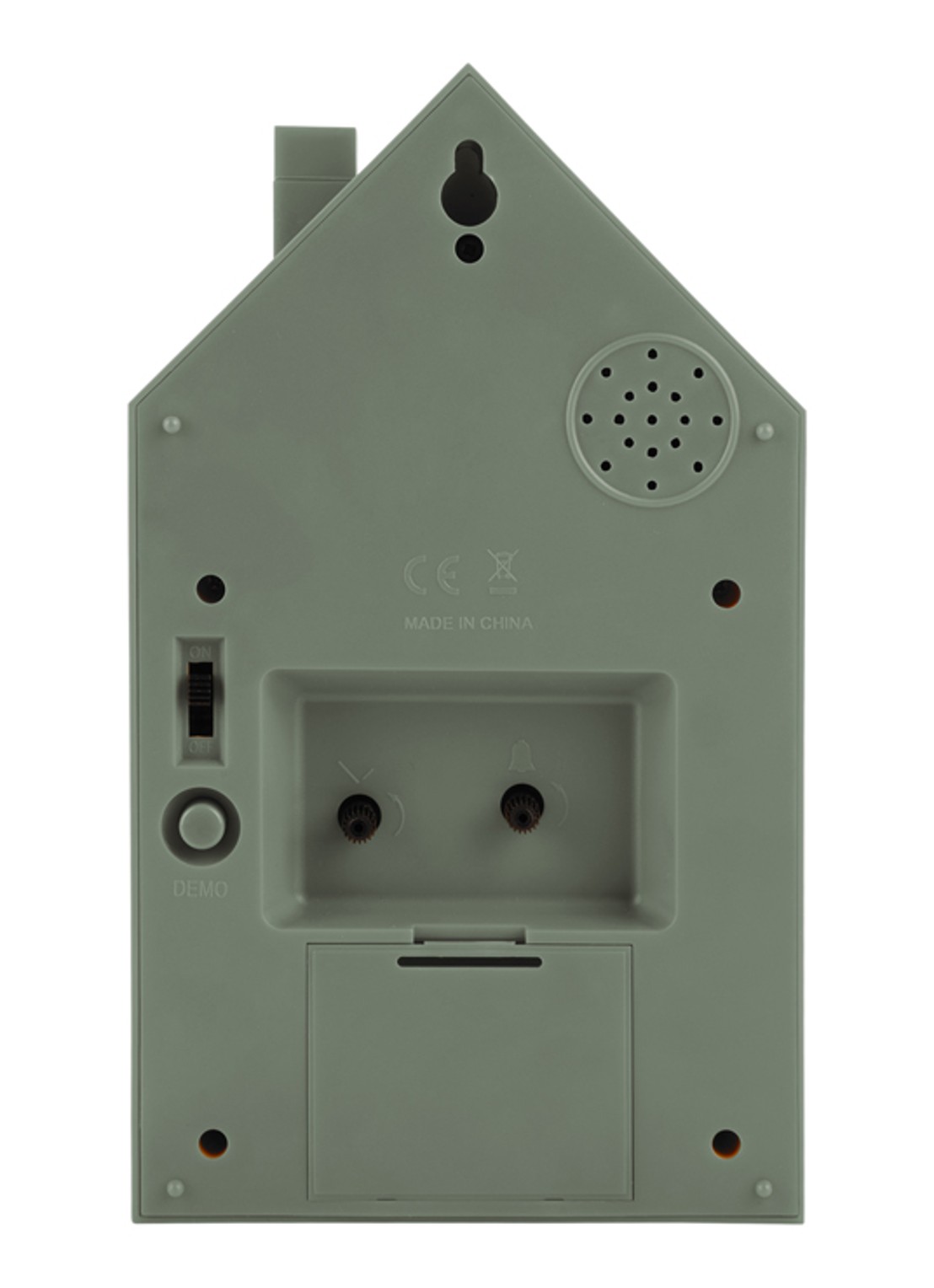 Karlsson Modern Cuckoo wekker - achterkant 3 groen