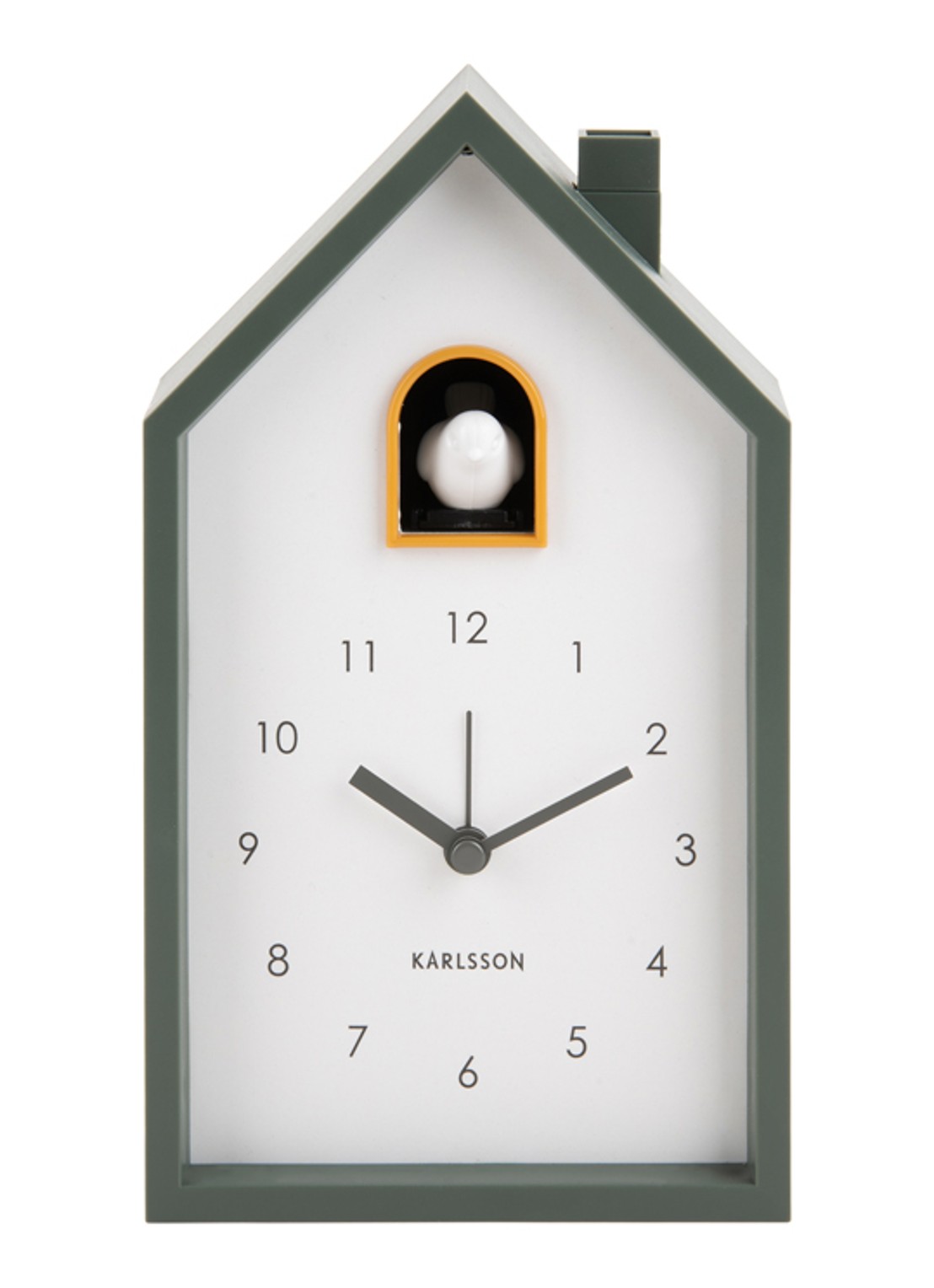 Karlsson Modern Cuckoo wekker - voorkant groen