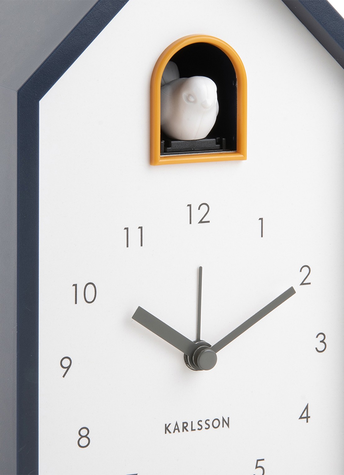 Karlsson Modern Cuckoo wekker - detail 2 blauw
