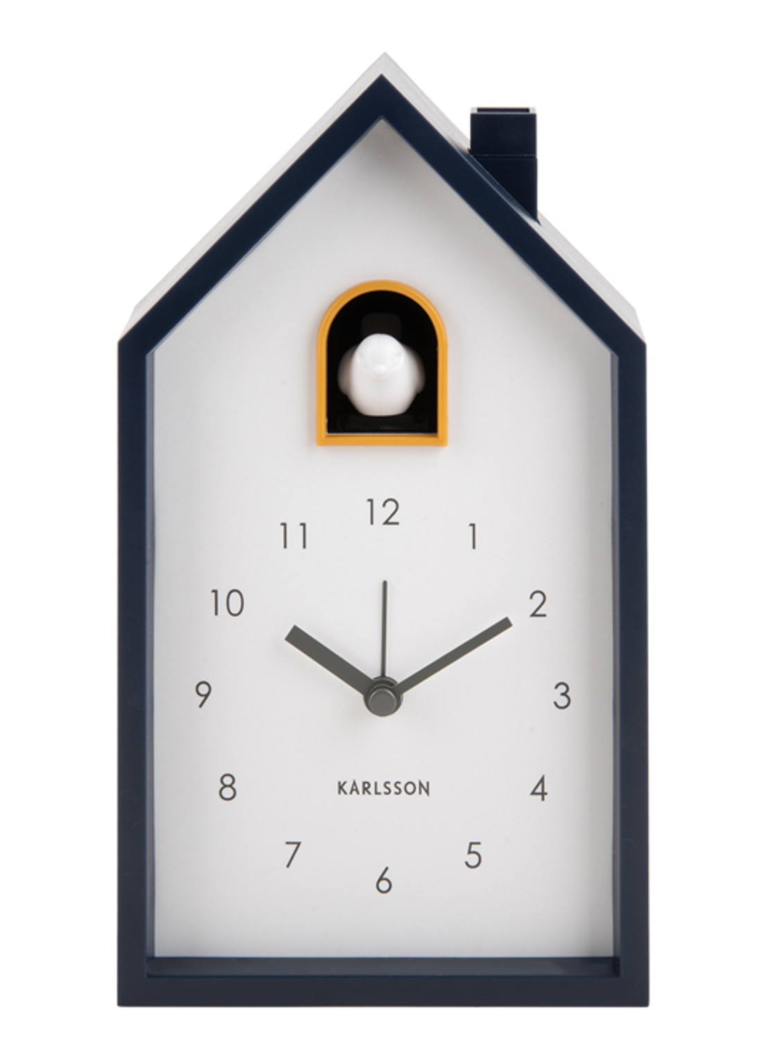 Karlsson Modern Cuckoo wekker - voorkant 4 blauw