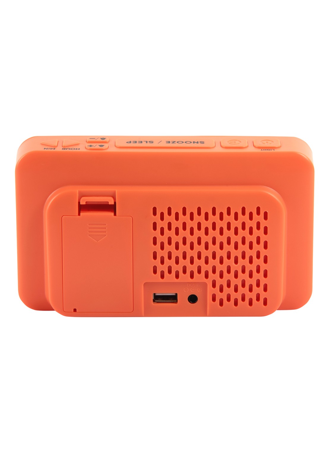 Karlsson New Retro wekker - achterkant 5 oranje