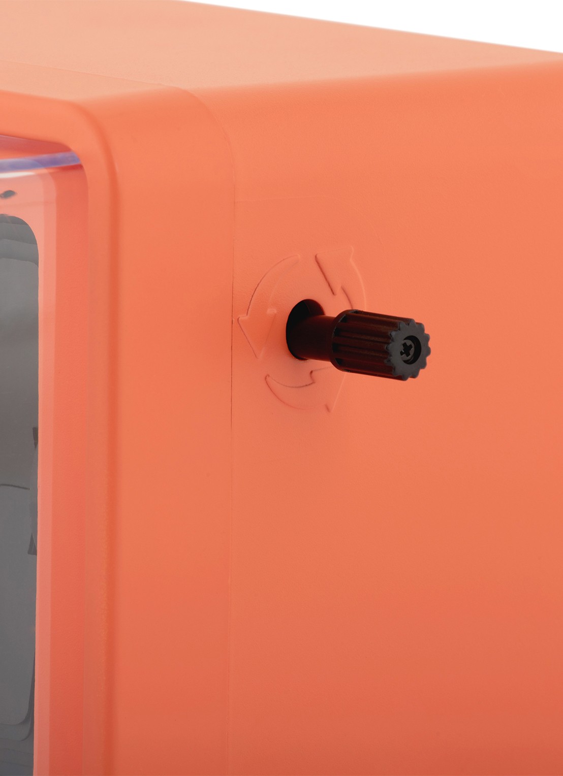 Karlsson Retro flip tafel- en wandklok - detail oranje