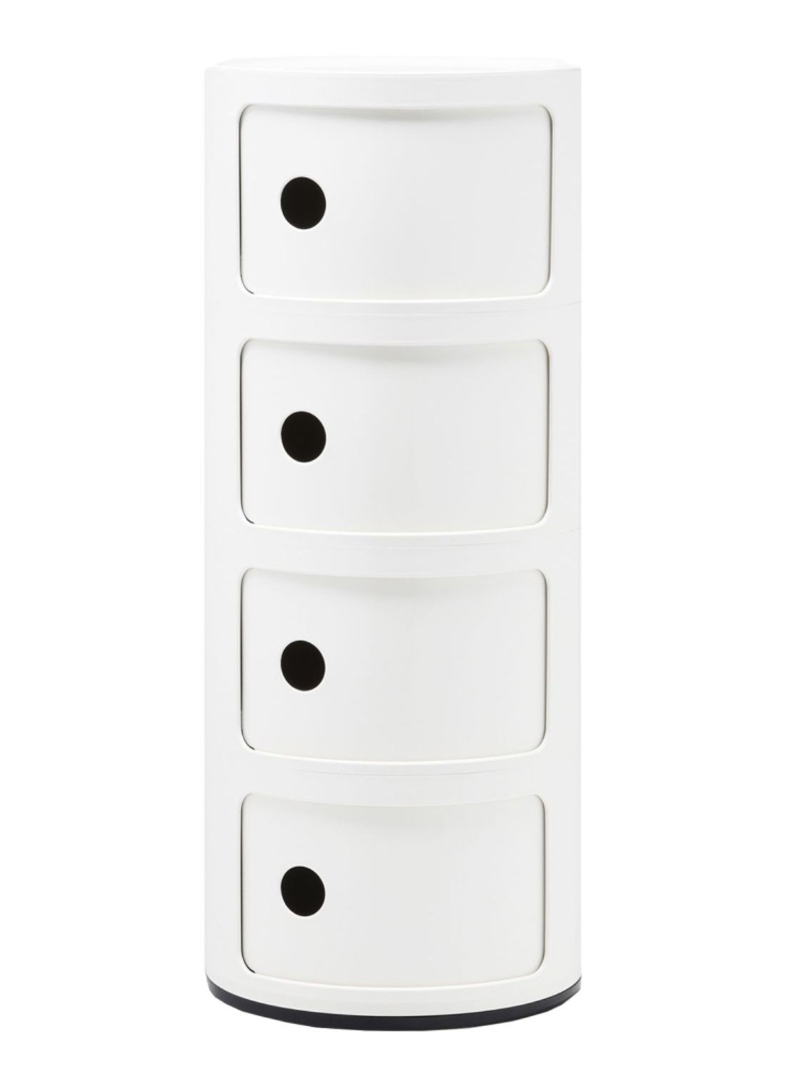 Kartell Componibili kast extra large (4 comp.) Ø32 cm - voorkant wit