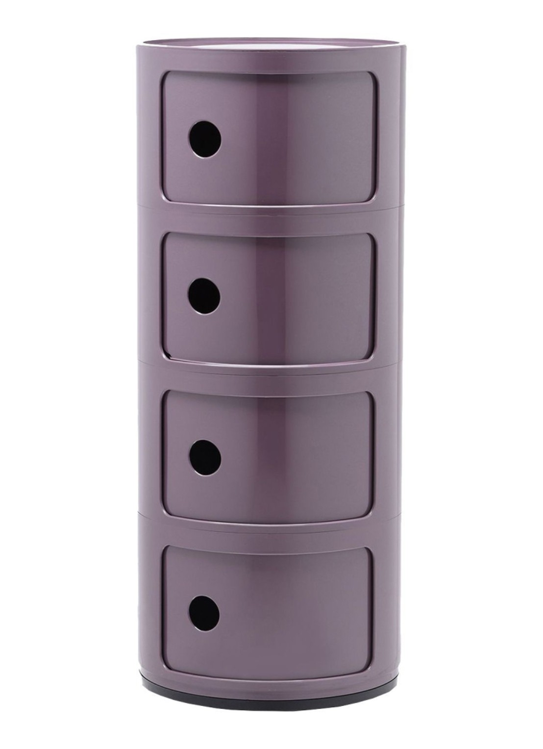 Kartell Componibili kast extra large (4 comp.) Ø32 cm - voorkant paars
