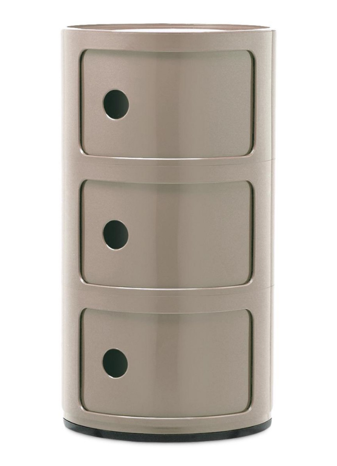 Kartell Componibili nachtkastje Ø32 cm - voorkant grijs