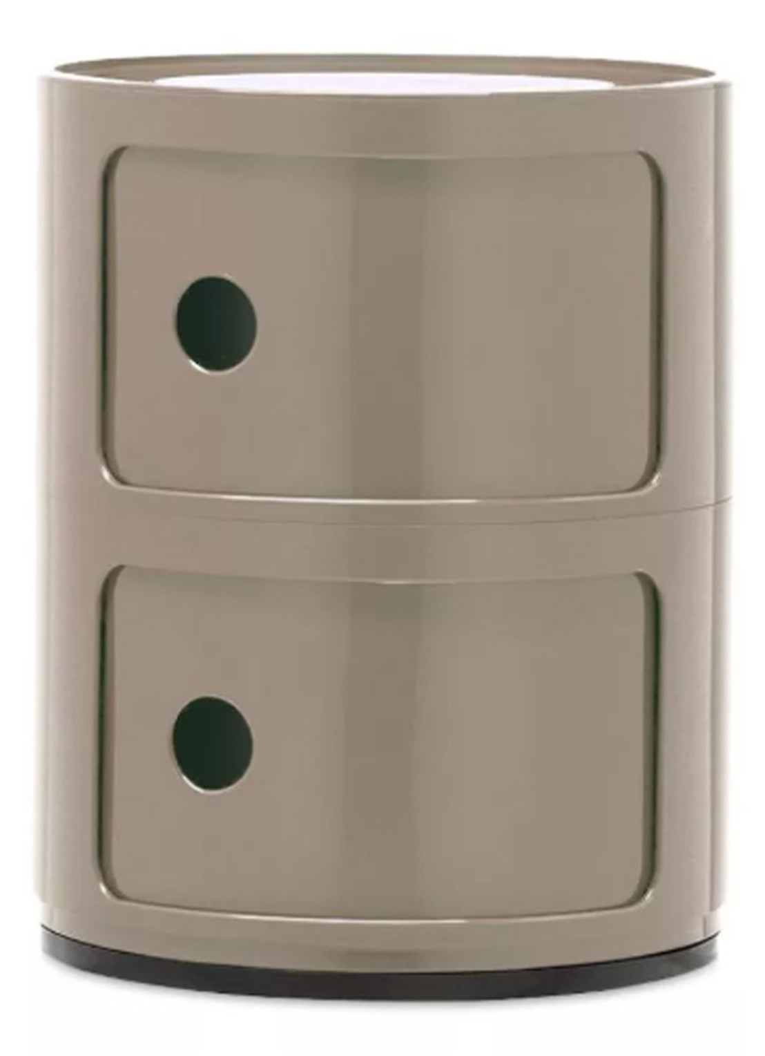 Kartell Componibili nachtkastje medium Ø32 cm - voorkant grijs
