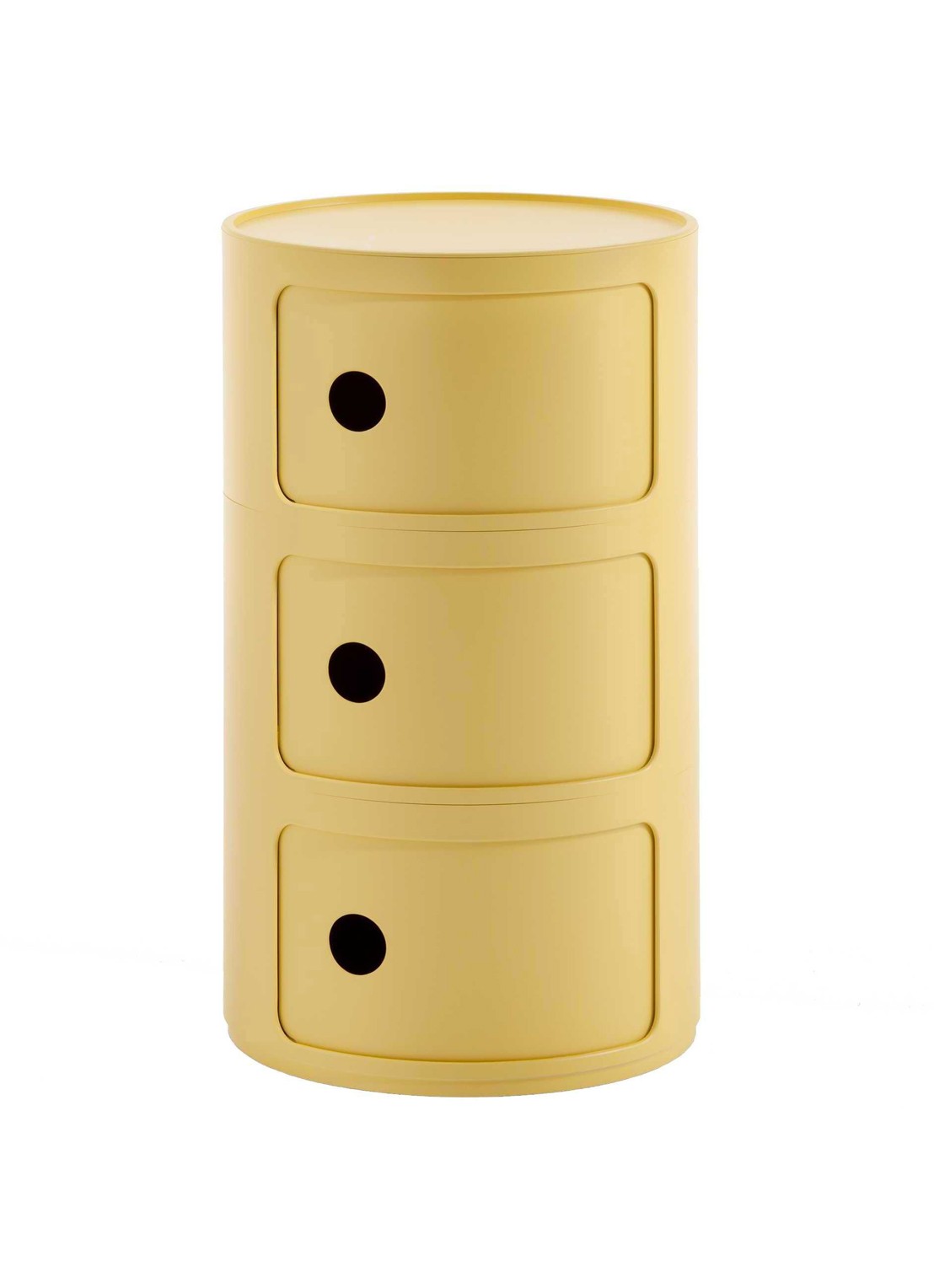 Kartell Componibili opbergkast 58 x 32 cm - voorkant geel