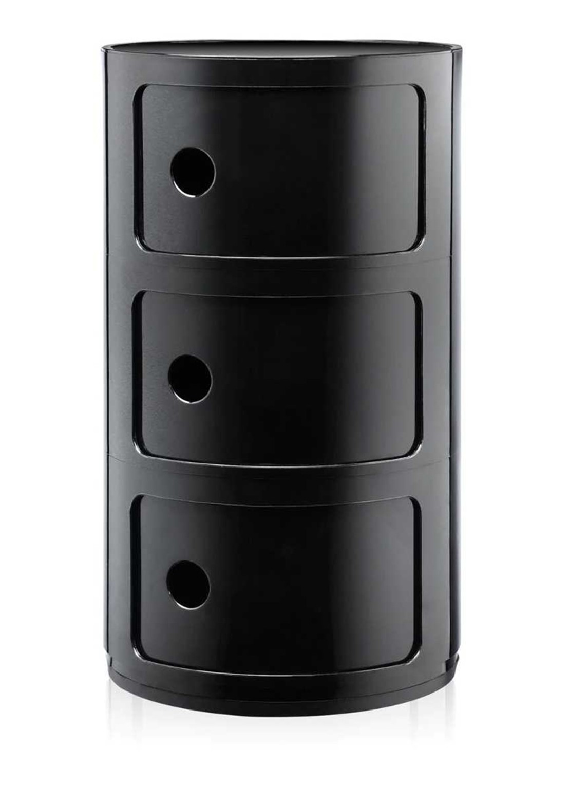 Kartell Componibili opbergkast 58 x 32 cm - voorkant zwart