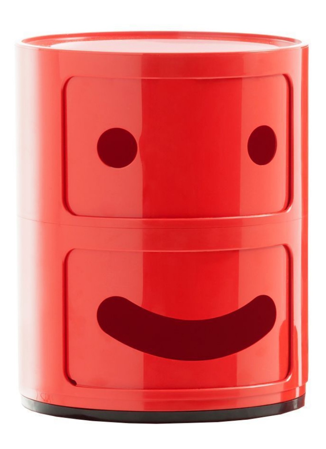 Kartell Componibili Smile kast A (2 comp.) - voorkant rood