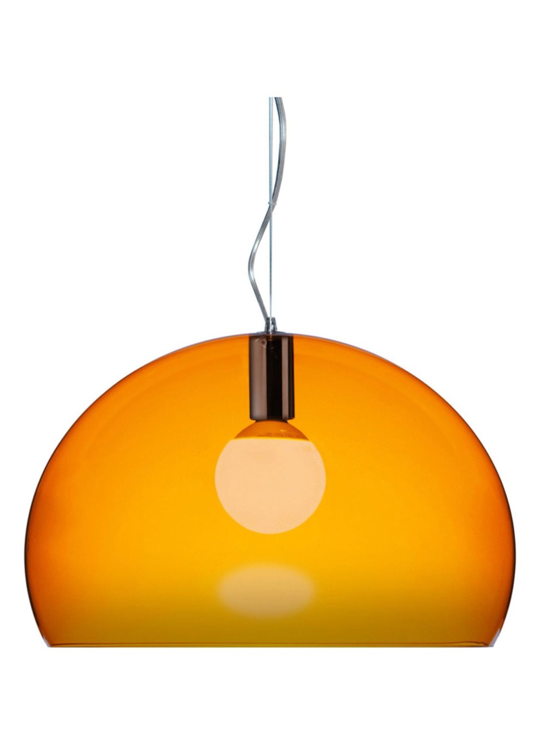 Kartell FL/Y hanglamp Ø52 cm - voorkant oranje