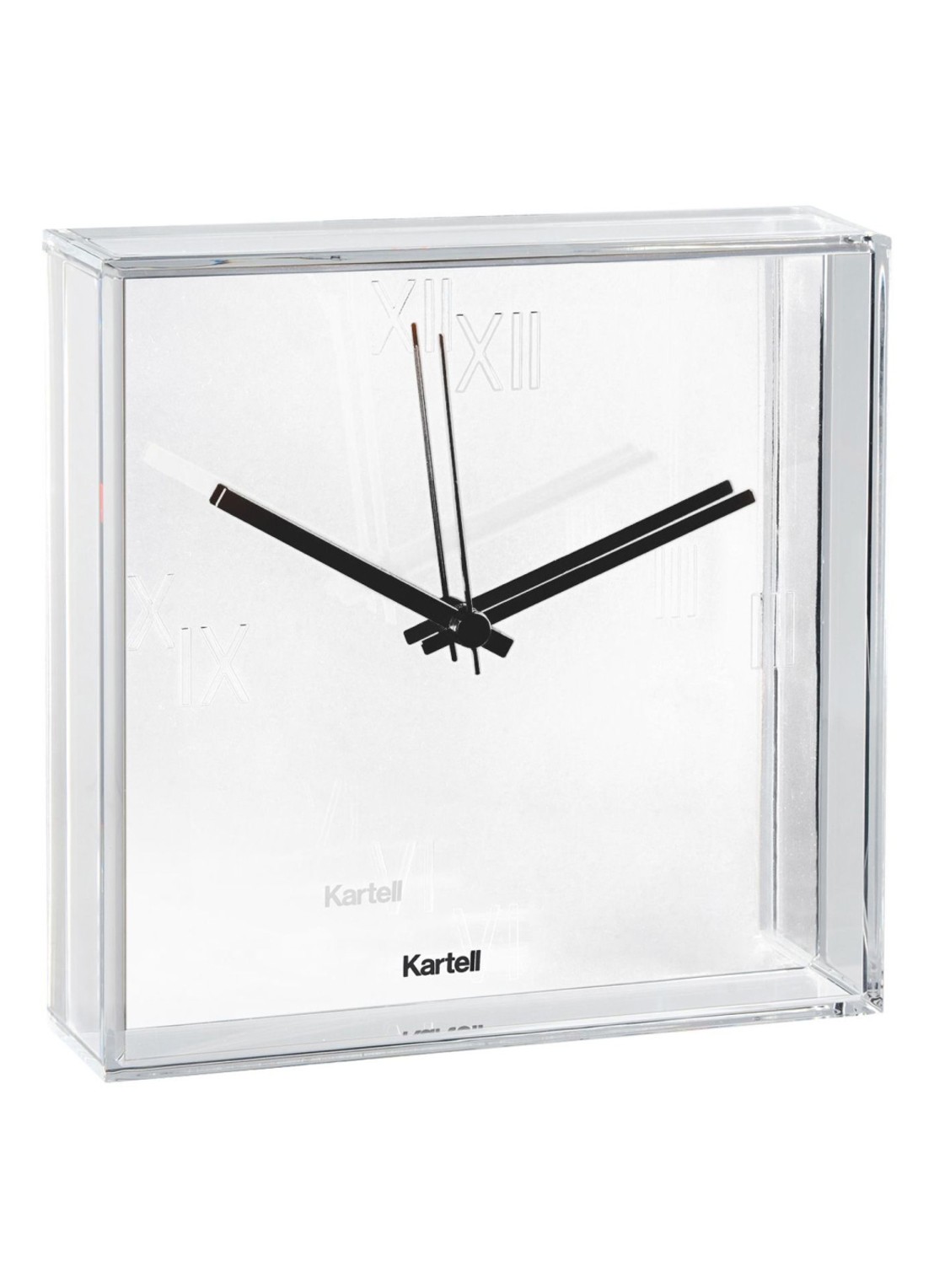 Kartell Tic & Tac klok  - voorkant wit