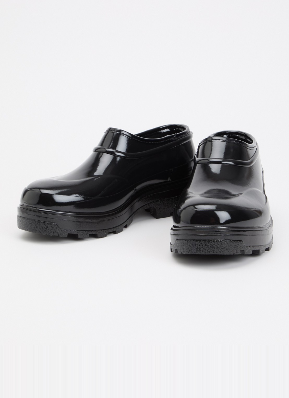 KASSL Editions Beth instapper met lakfinish - detail zwart