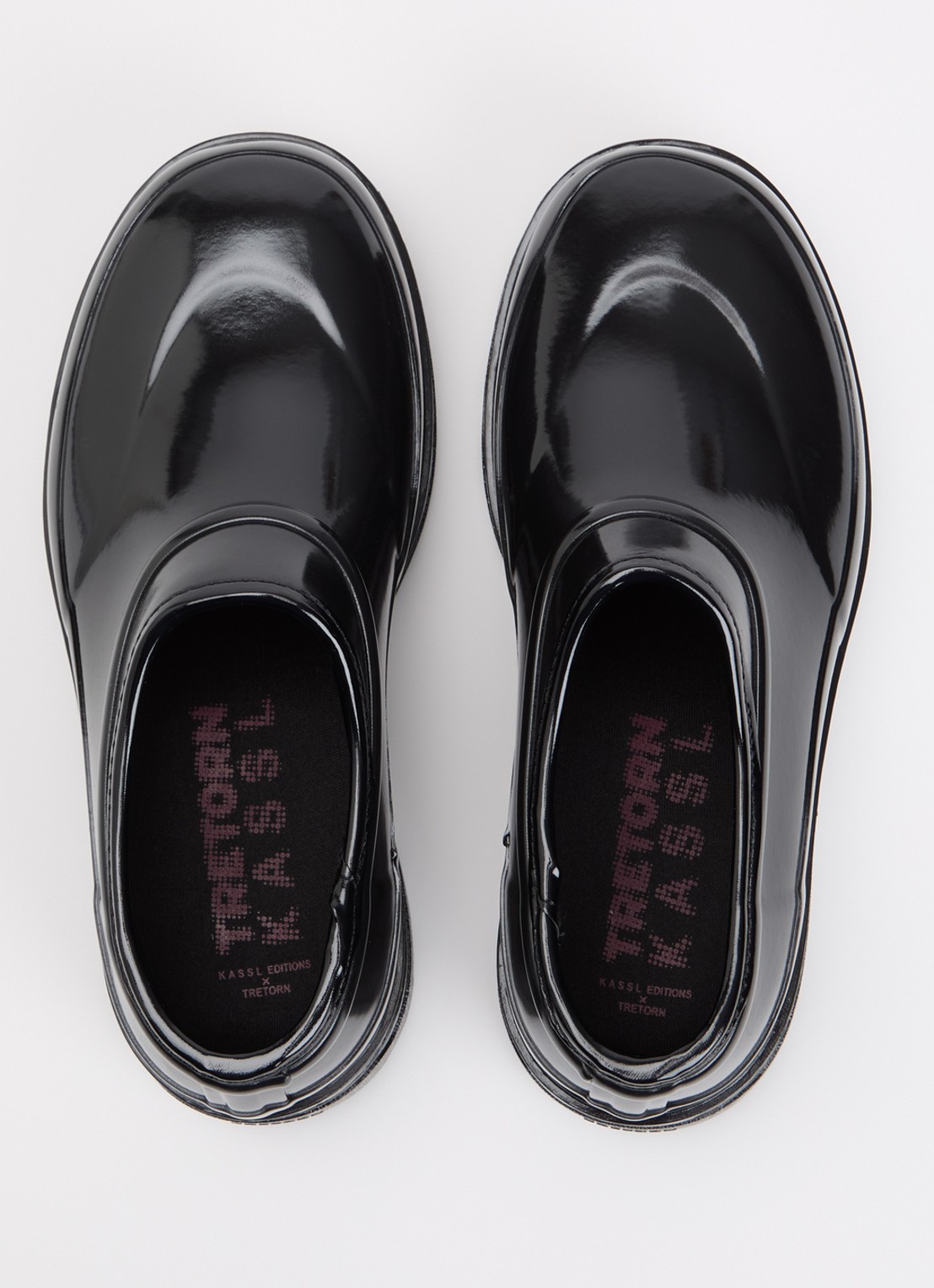 KASSL Editions Beth instapper met lakfinish - detail 2 zwart
