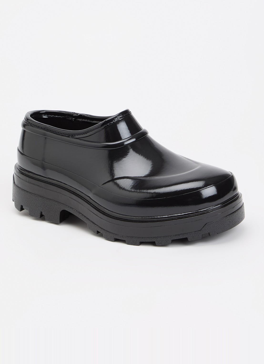 KASSL Editions Beth instapper met lakfinish - voorkant 6 zwart