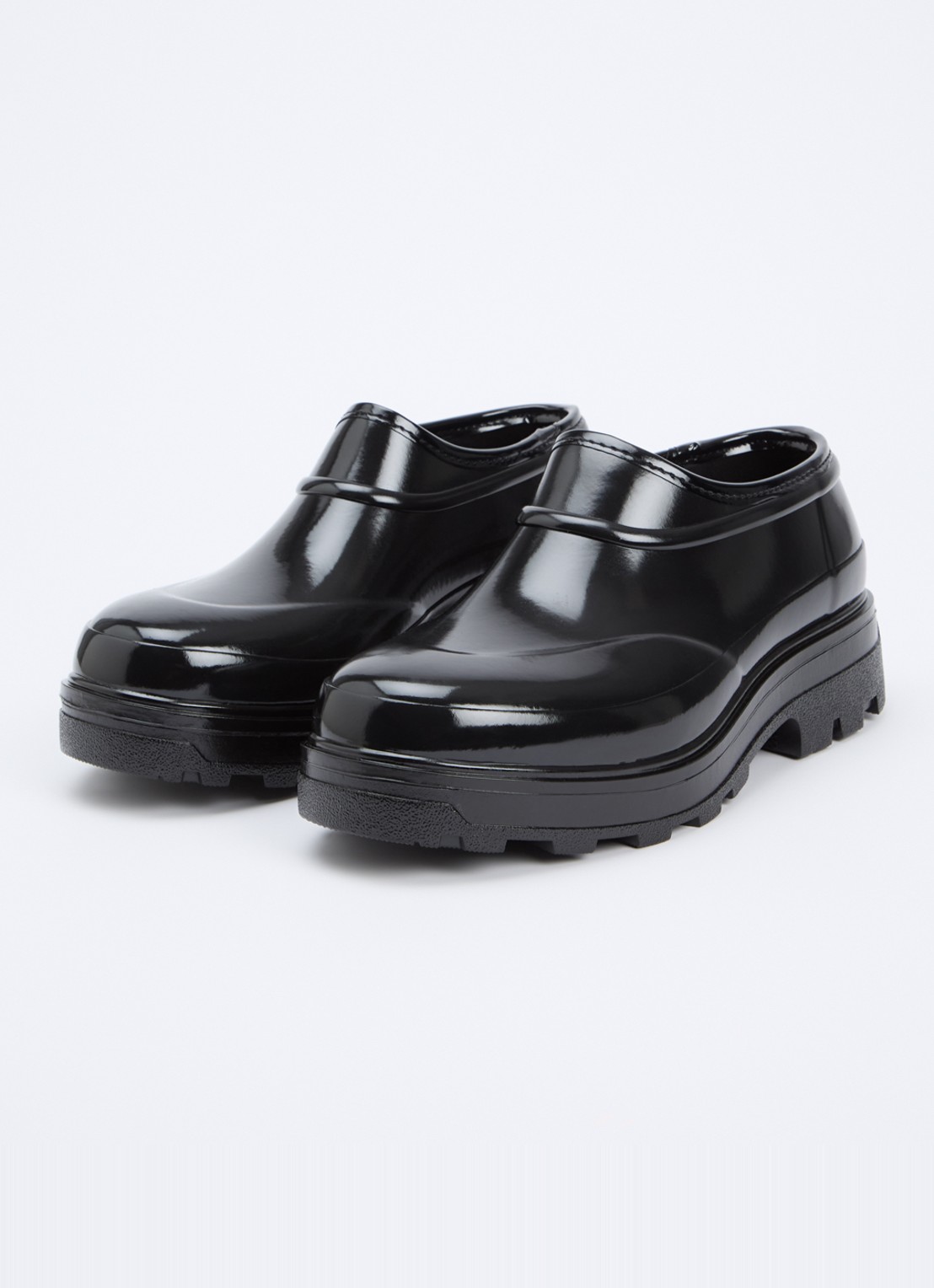 KASSL Editions Beth instapper met lakfinish - detail 4 zwart