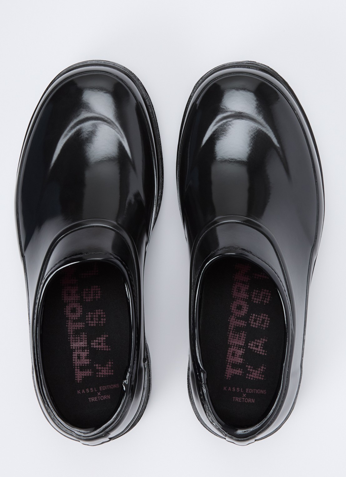 KASSL Editions Beth instapper met lakfinish - detail 5 zwart
