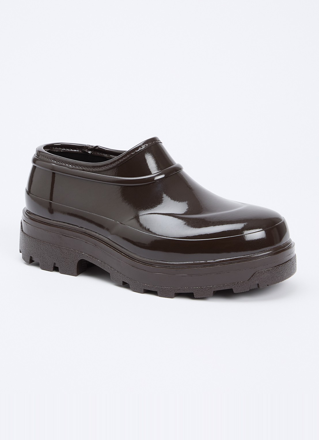 KASSL Editions Beth instapper met lakfinish - voorkant 6 bruin