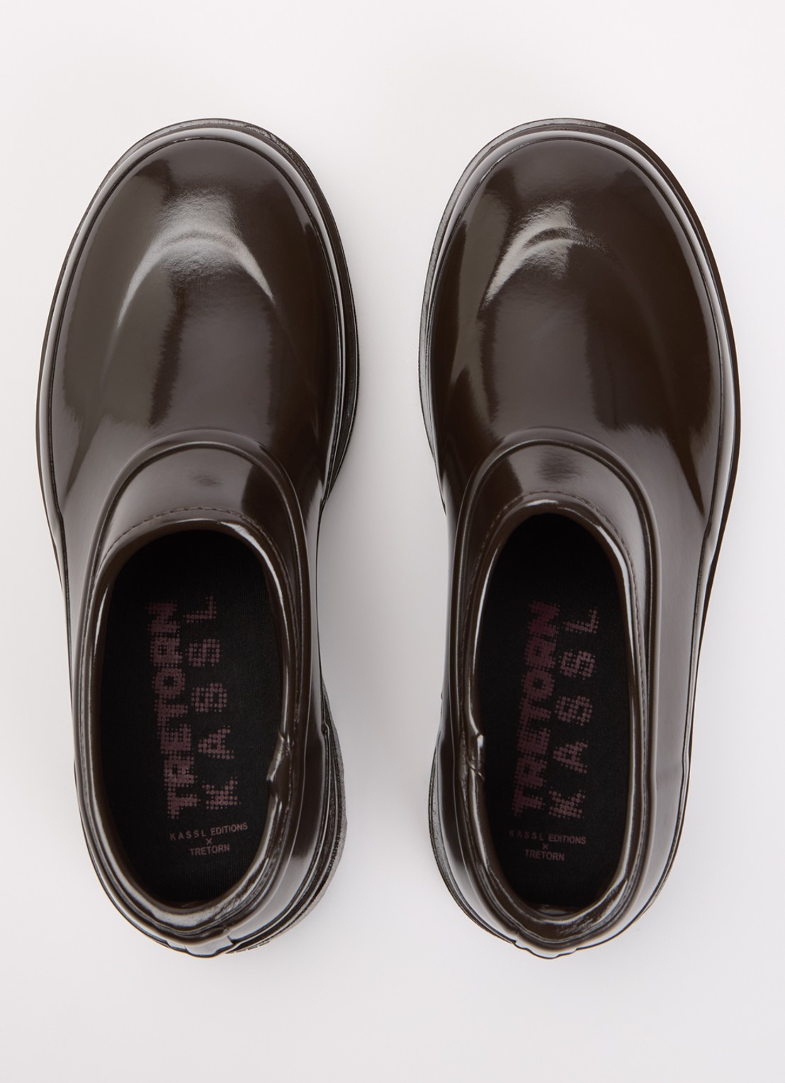 KASSL Editions Beth instapper met lakfinish - detail 5 bruin