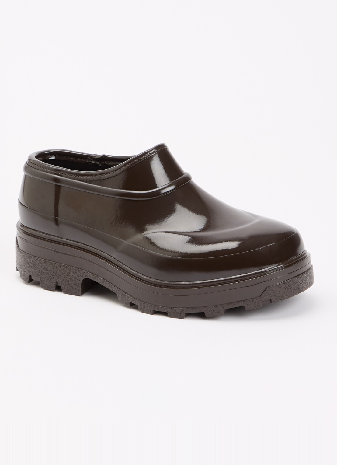 KASSL Editions Beth instapper met lakfinish - voorkant 7 bruin
