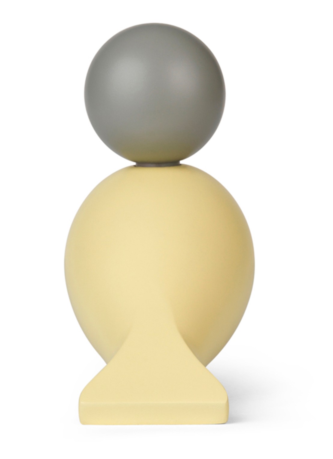 Kay Bojesen Bella ornament 12,5 cm - achterkant lichtgeel