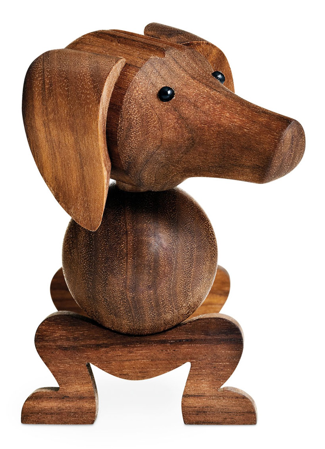 Kay Bojesen Dog ornament 10,5 cm - detail hazelnootbruin