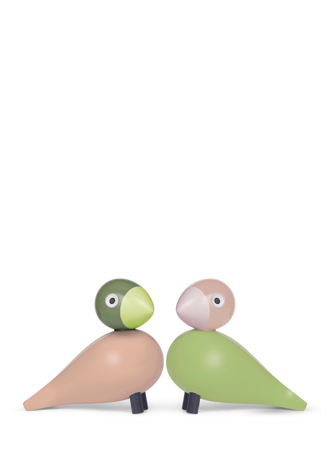 Kay Bojesen Lovebirds ornament 9 cm - detail 2 groen