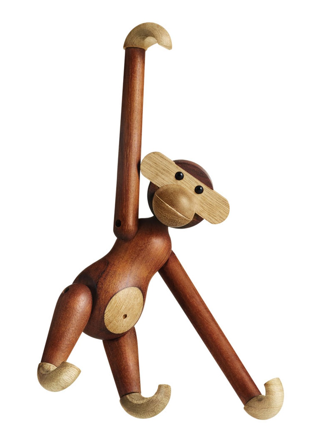 Kay Bojesen Monkey small ornament 20 cm  - voorkant 2 bruin