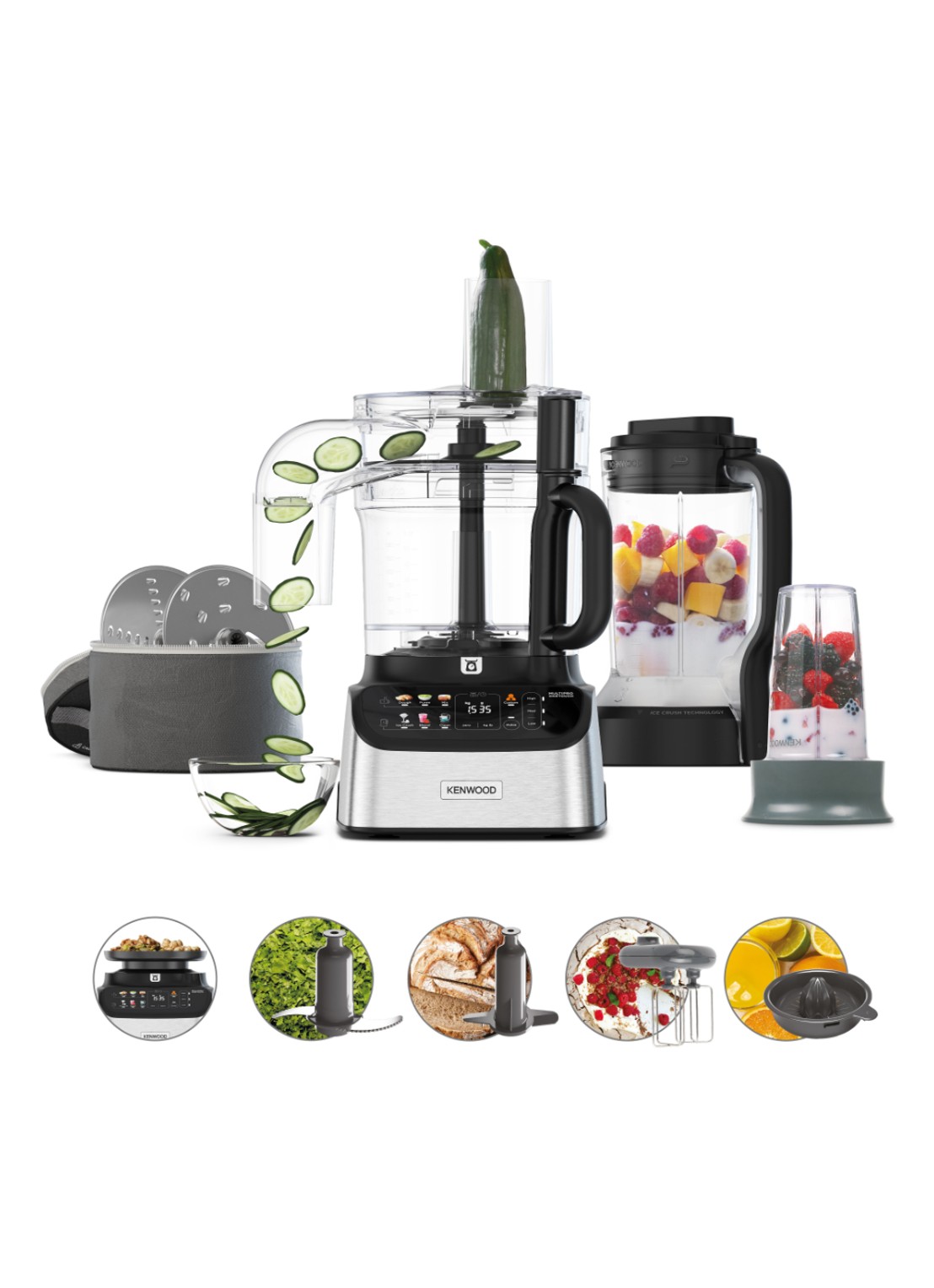 Kenwood MultiPro OneTouch - FDM73.850SS - voorkant 2 zilver