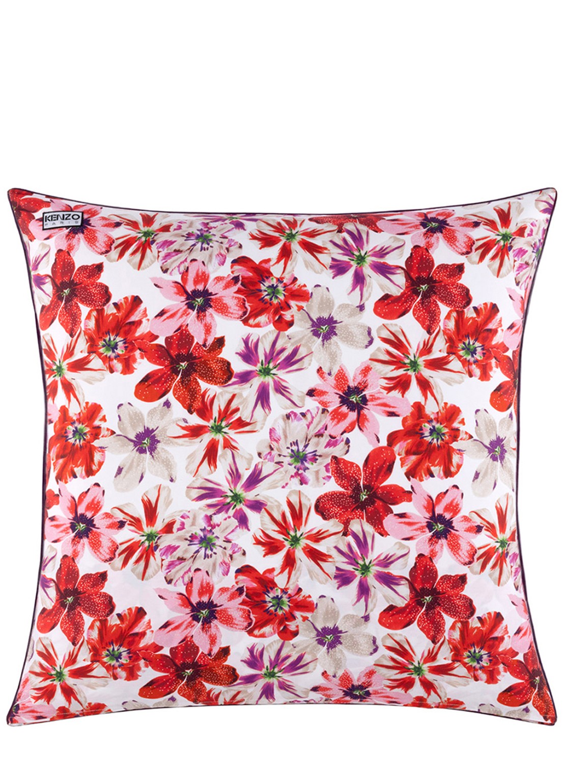 KENZO Fleur kussensloop - voorkant 5 rood