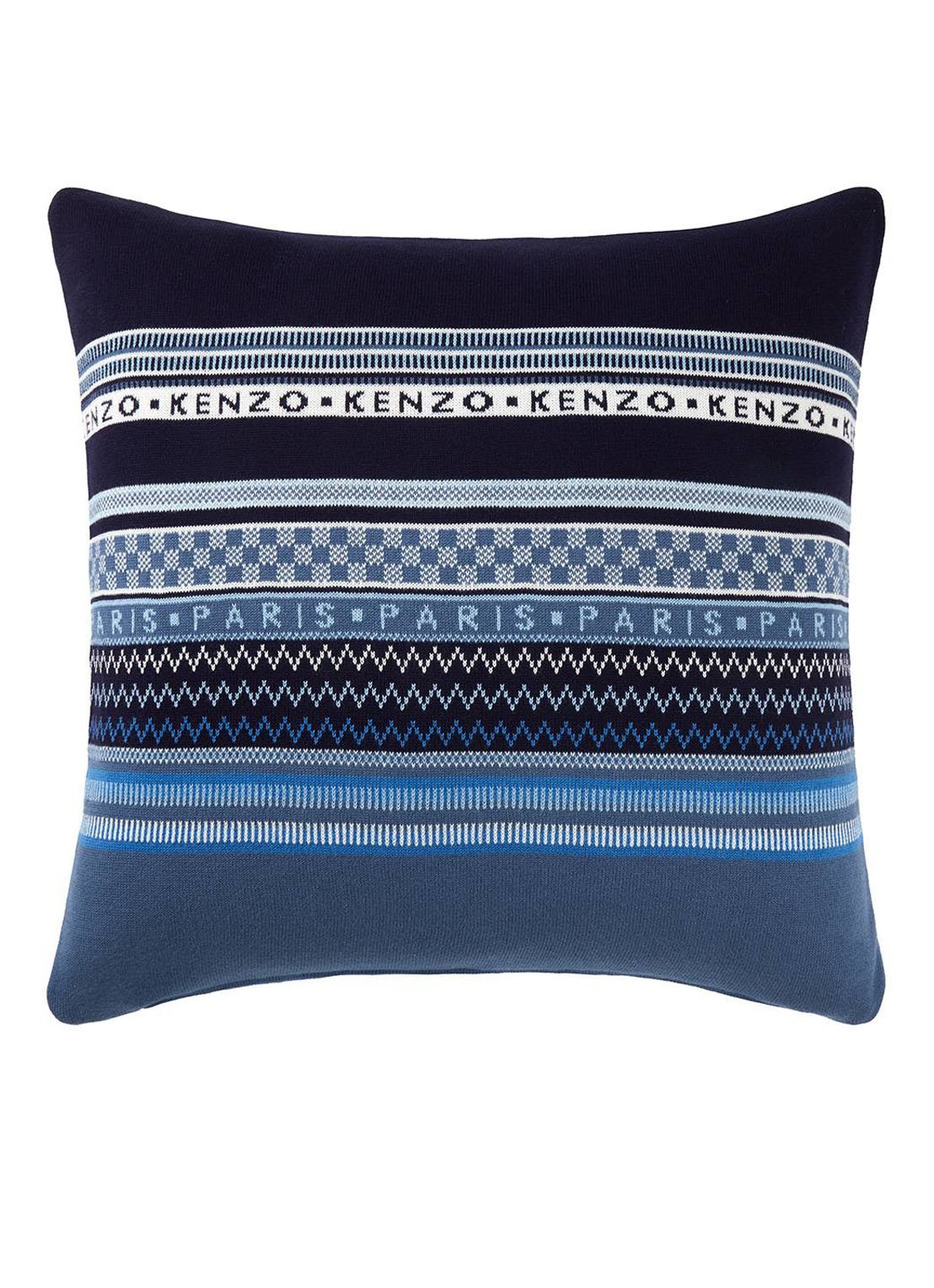KENZO Jakado sierkussenhoes 45 x 45 cm - voorkant 4 donkerblauw