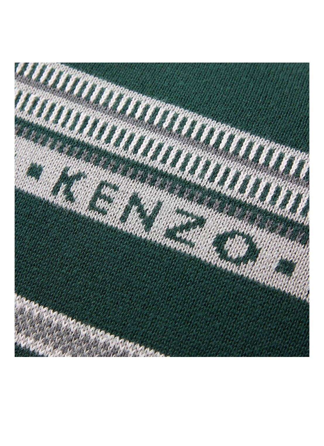 KENZO Jakado sierkussenhoes 45 x 45 cm - detail 4 donkergroen