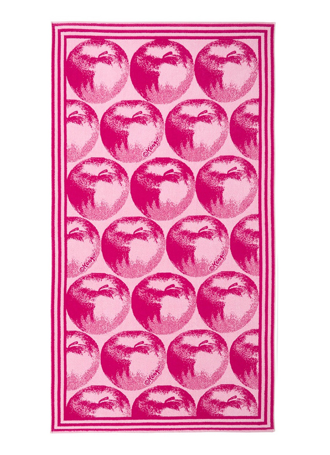KENZO K Apple strandlaken - 500 gr/m² - 90 x 160 cm - voorkant roze