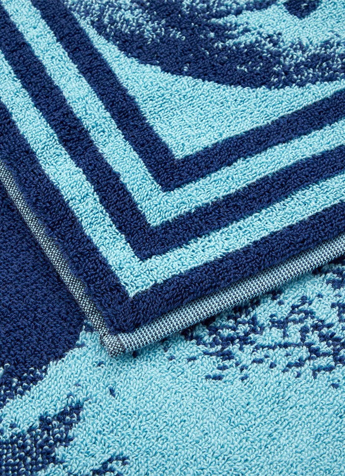 KENZO K Apple strandlaken - 500 gr/m² - 90 x 160 cm - achterkant 5 blauw