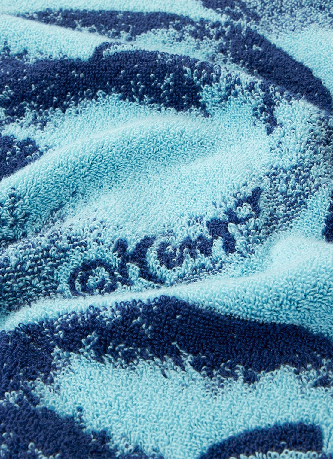 KENZO K Apple strandlaken - 500 gr/m² - 90 x 160 cm - detail blauw