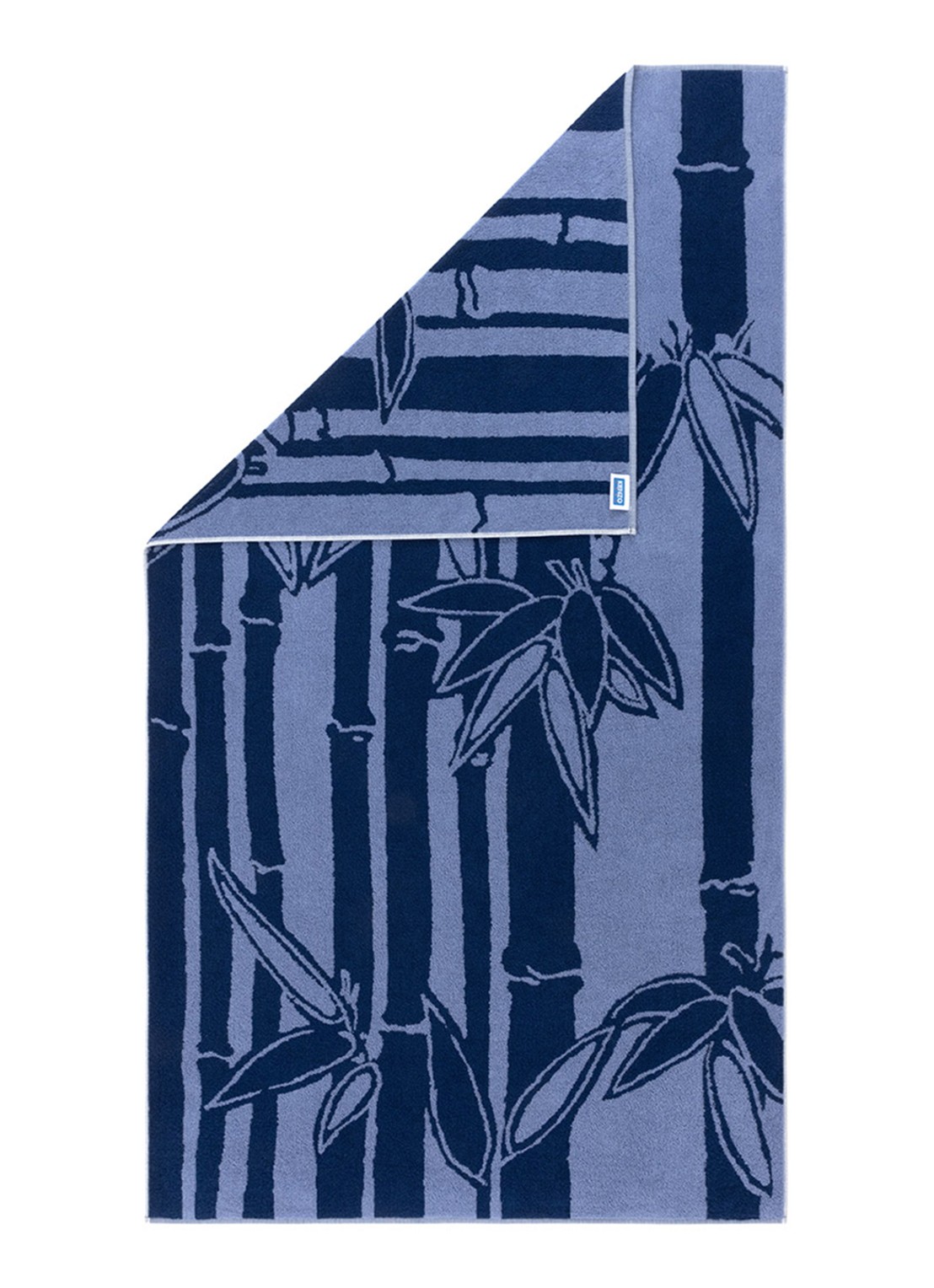 KENZO K Bamboo strandlaken - 90 x 160 cm - detail 3 blauw