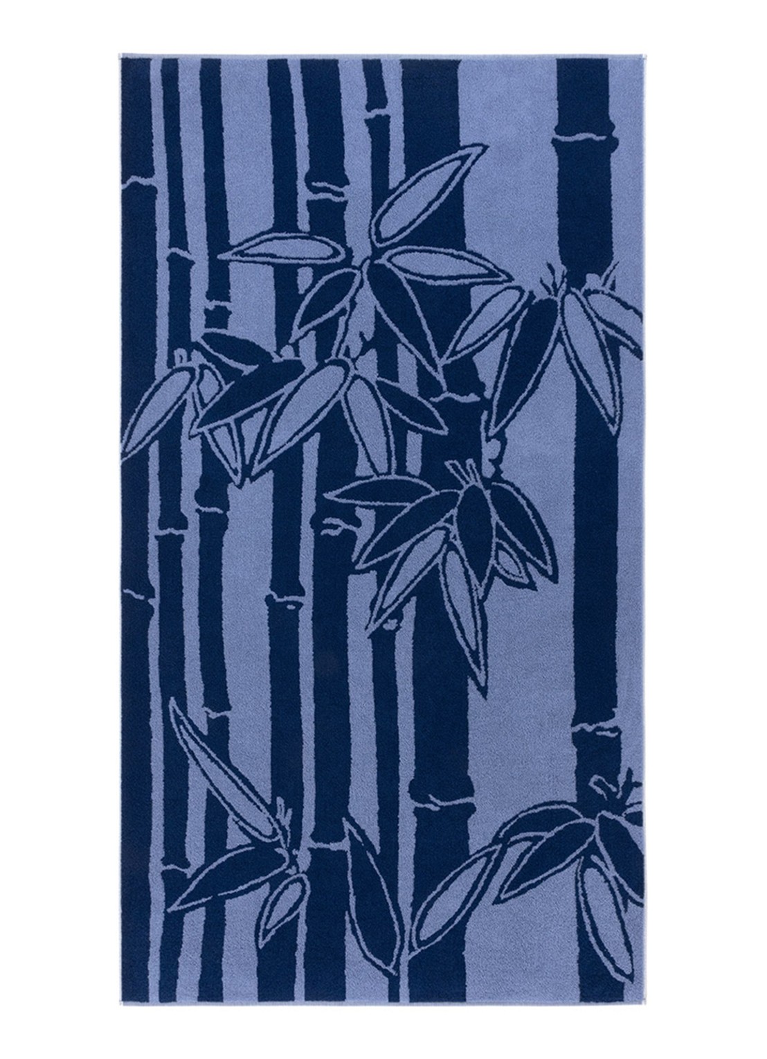 KENZO K Bamboo strandlaken - 90 x 160 cm - voorkant blauw