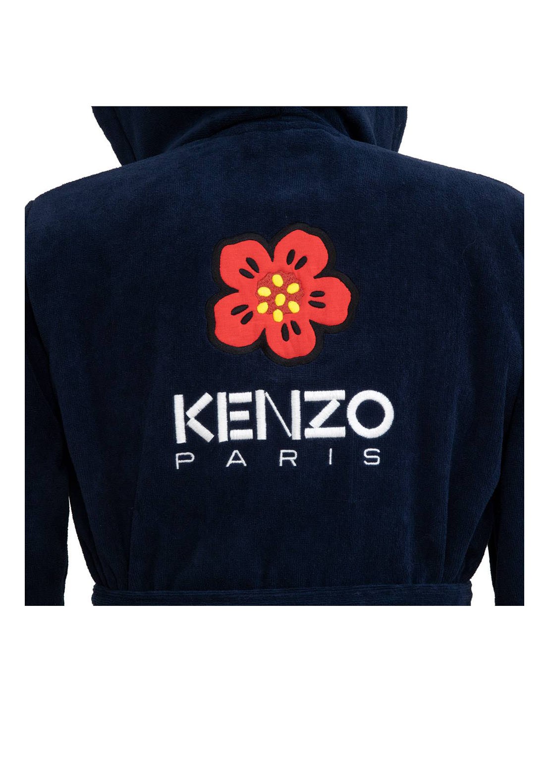 KENZO K Boke badjas van  katoen - unisex - detail zwart