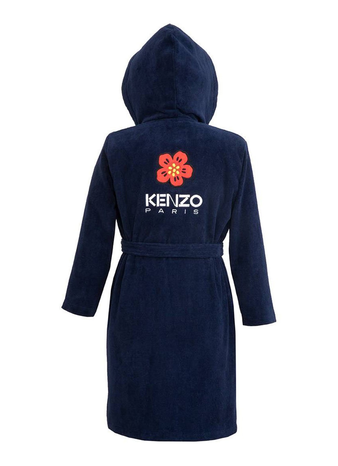 KENZO K Boke badjas van  katoen - unisex - voorkant 7 zwart