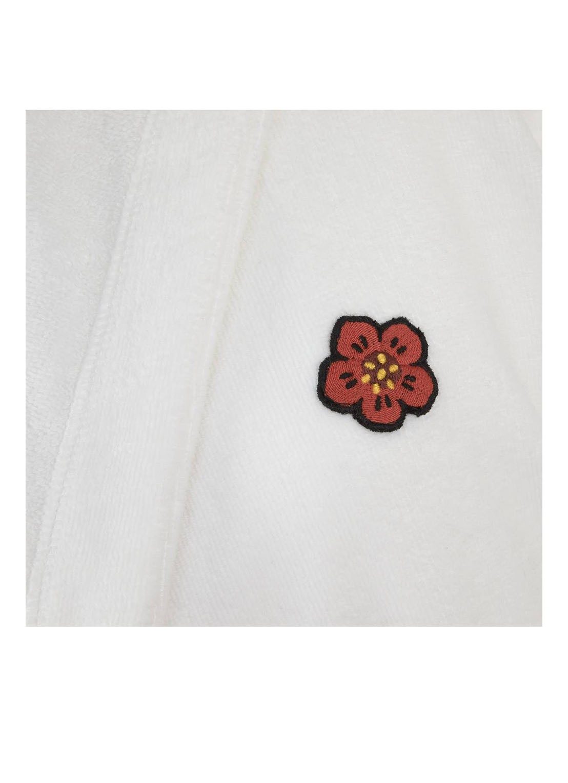 KENZO K Boke badjas van  katoen - unisex - detail 4 wit