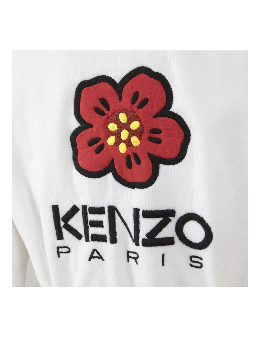 KENZO K Boke badjas van  katoen - unisex - detail 6 wit
