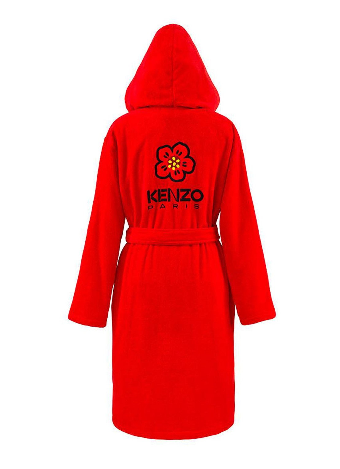 KENZO K Boke badjas van  katoen - unisex - achterkant 9 rood