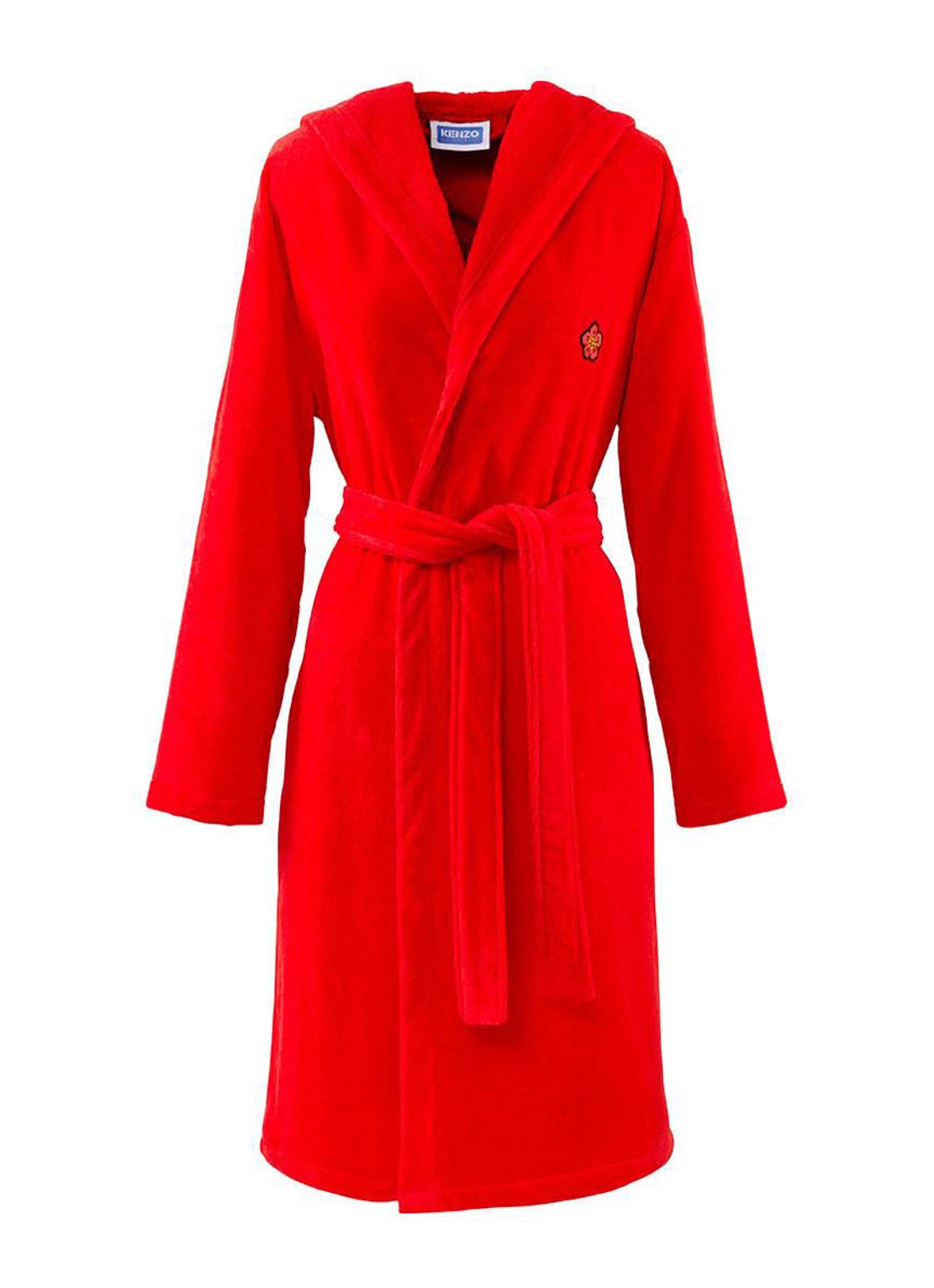 KENZO K Boke badjas van  katoen - unisex - voorkant 6 rood