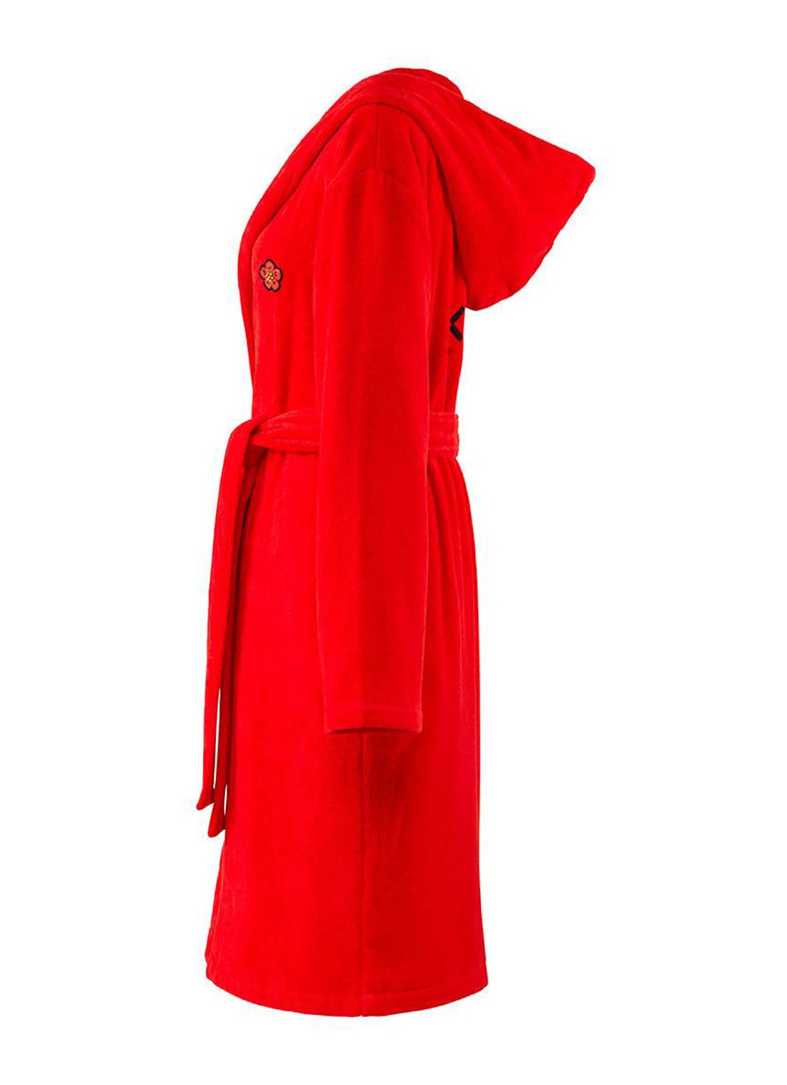 KENZO K Boke badjas van  katoen - unisex - voorkant 7 rood